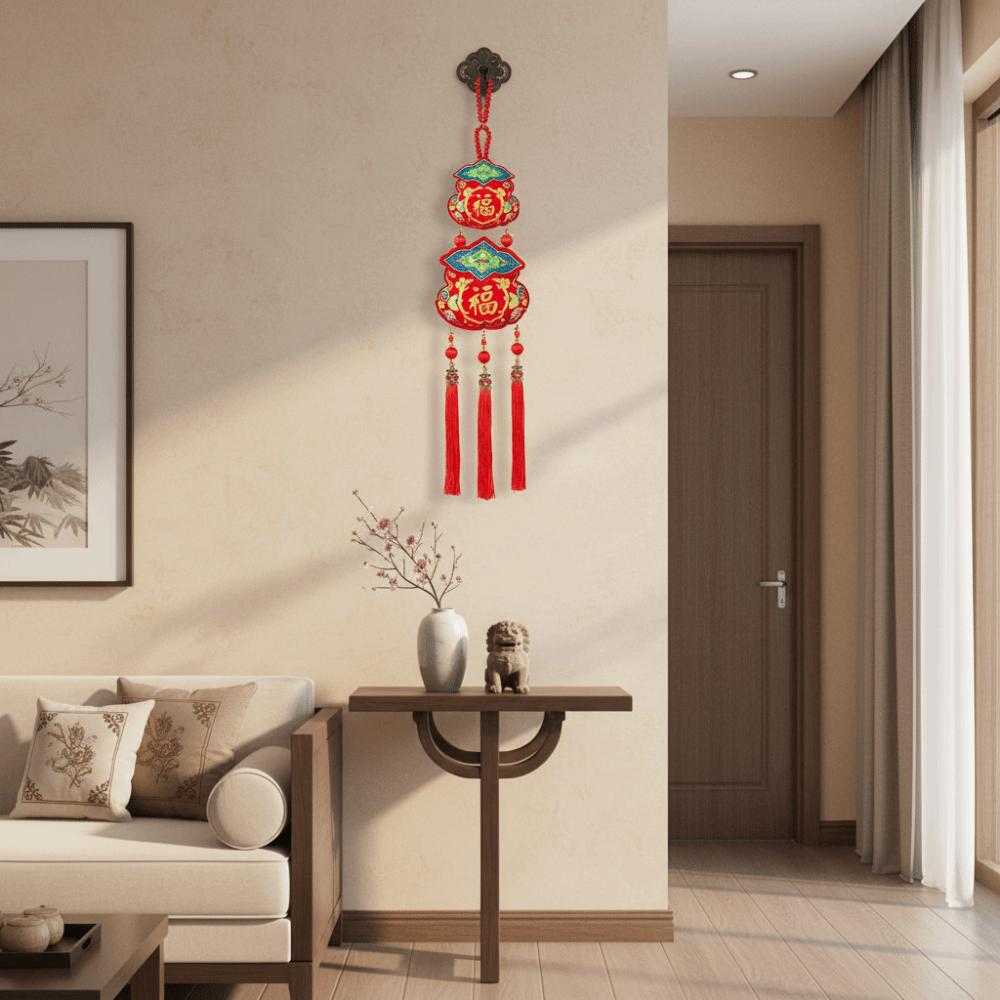 Traditional Lucky Charm Door Hanging Handmade Horse Year Desktop Ornament  Entrance Decoration