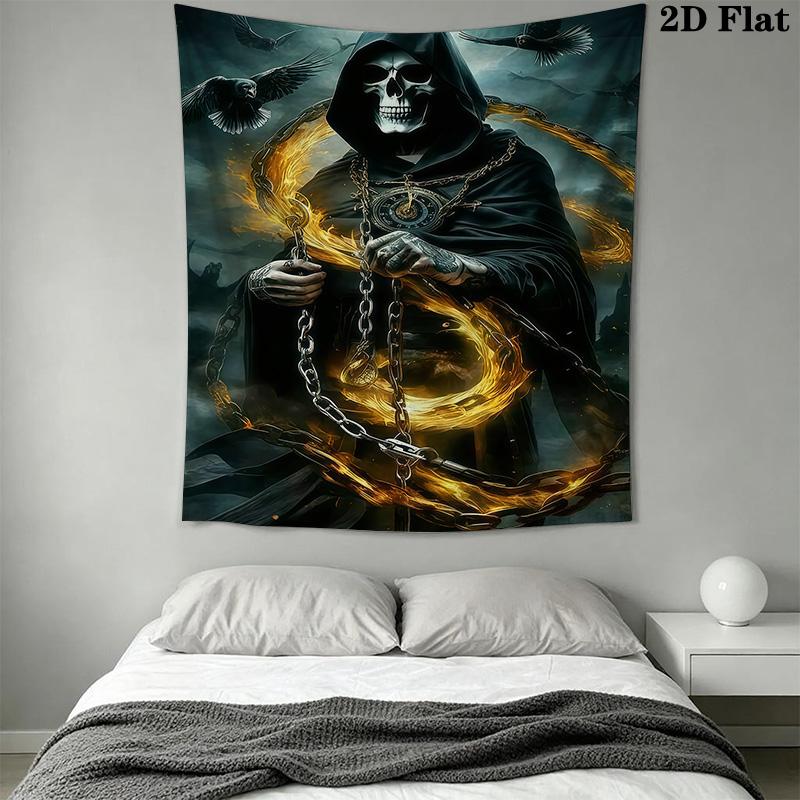 Dark Fantasy Reaper Tapestry Tapestry Wallmounted Fashion Print Soft Wall Decoration Wall Covering Decoration