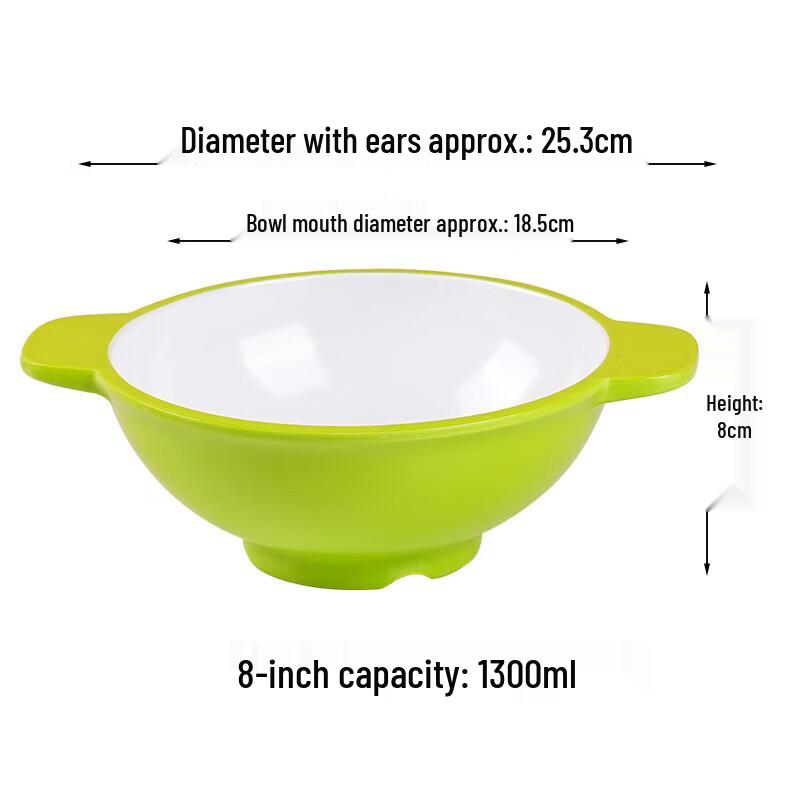Diruien Melamine Commercial Noodle and Soup Bowl