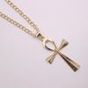 European & American Cross Necklace with Ancient Egyptian Ankh Pendant for Men