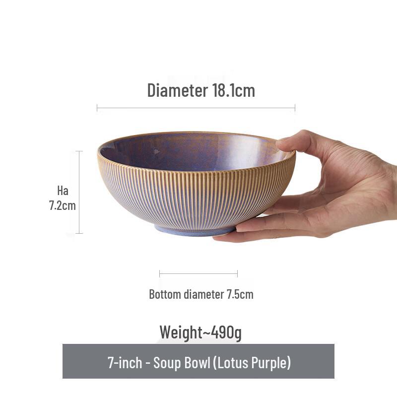 ZISIZ Ceramic Soup and Noodle Bowl