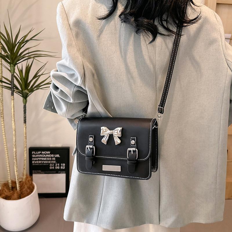 Stylish Small Square Bag For Women With Adorable Bow Detailing In Trendy Colors