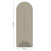 Coconut Fiber PU Rubber Anti Slip Yoga Mat Thickened Custom Arch Curve Fitness Mat Semicircle Shape Pilates Mat 181*66*5mm