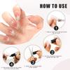 Double-head French Nail Art Magnet Set 3D Strong Cat Eye Magnet Nail Art Gel Polish DIY V-Shaped Effect Manicure Magnetic Tool