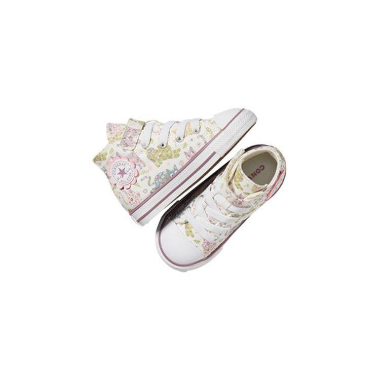 Converse All Star 1V Comfortable Versatile Lightweight Breathable High-Top Walking Shoes Baby Shoes White A05235C