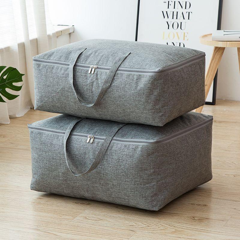 Foldable Clothing Storage Bags Large Capacity Thick Moisture-Proof Dustproof Wardrobe Organizers Storage Containers with Handles
