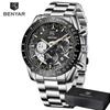 BENYAR Sport Watch Men Top Brand Luxury Blue Quartz Male Chronograph Clock Military Waterproof Stainless Steel Wristwatch 5120