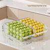 ZISIZ Transparent Plastic Drainable Egg Storage Box