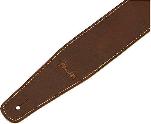 Fender Strap Leather Tan Broken-In Strap, 2.5"