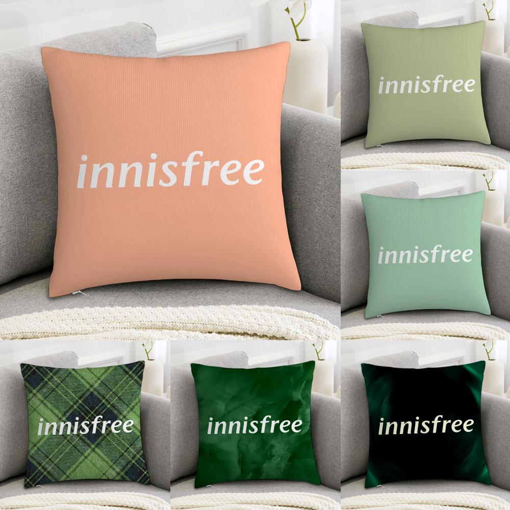 Fashion LInnisfrees Cushion Cover Soft Plush Fabric DoubleSided Printed Sofa Cushion Cover for All Seasons Home Decor Gift
