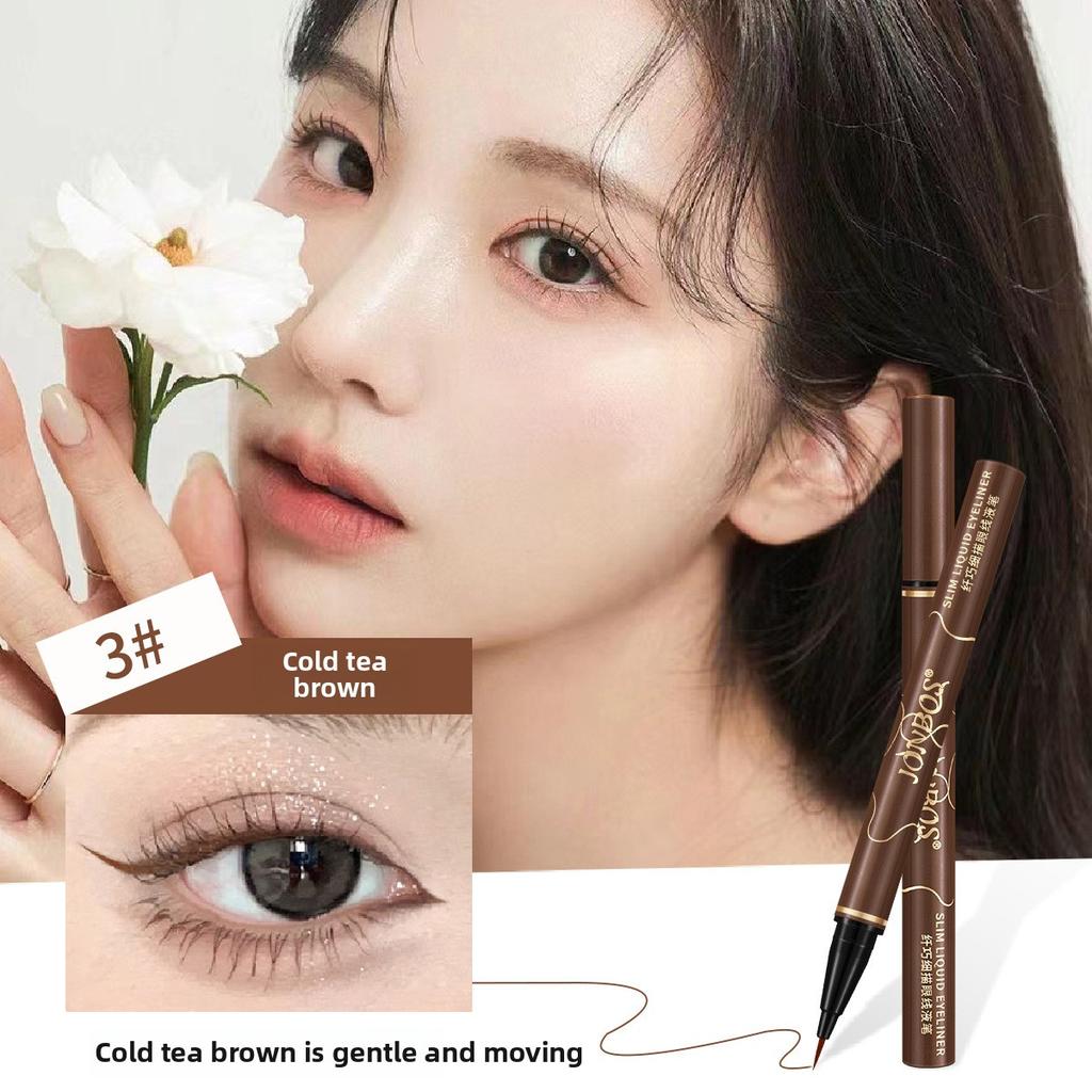 This Eyeliner Pen Is Extremely Fine Waterproof and Does Not Smudge It Is A Sponge Tip Beginner's Eyeliner Liquid Pen