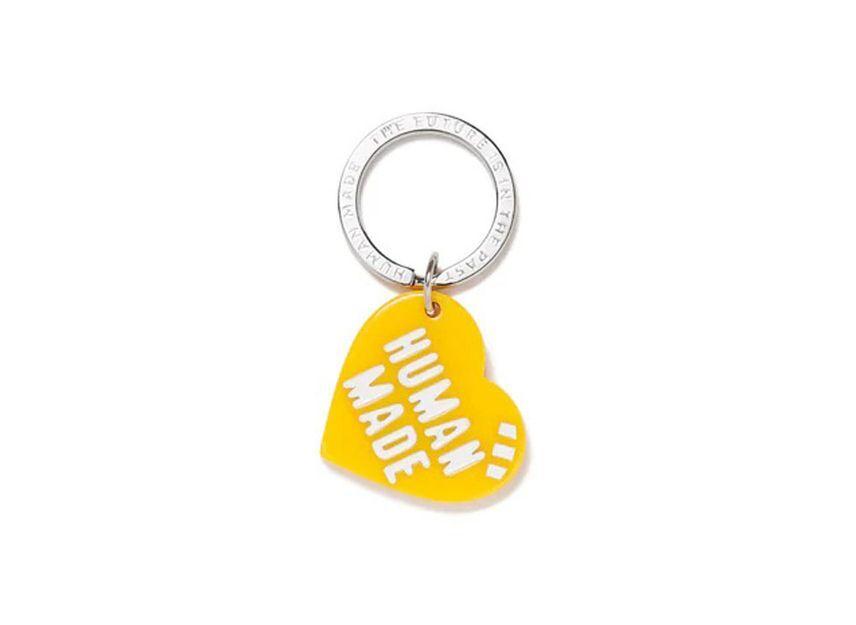 HUMAN MADE Heart Keyring Yellow One-Size