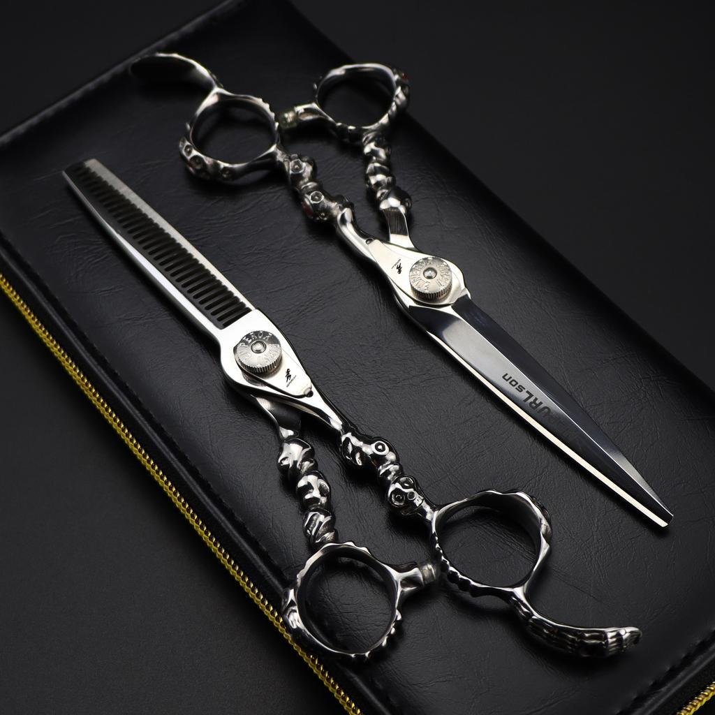 Lhg-18 Silver 6.0 Inch 440C Special-Shaped, Hair Scissors, Hair Scissors, Flat Scissors, Bangs Scissors