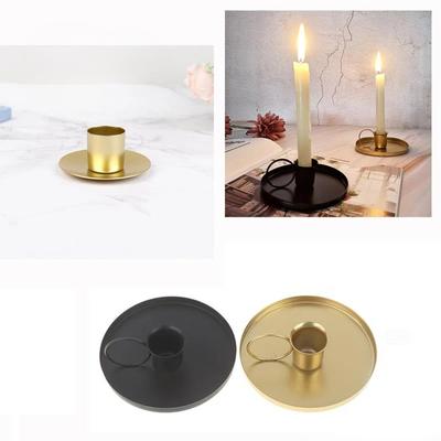1pc Vintage Metall Eisen Leuchter Kerzenhalter Home Desktop Dekoration Ornamente Hochzeit Party Festival Leuchter
