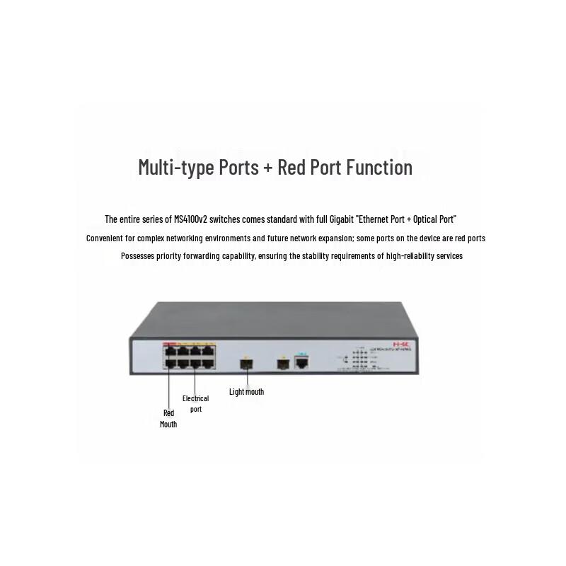 H3C MS4100V2-28P-HPWR Layer 2 PoE+ Managed Switch