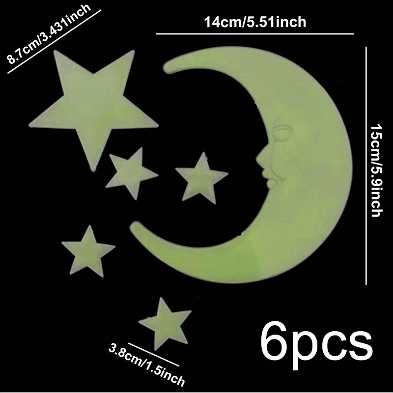 Luminous Wall Stickers Plastic Dinosaur Star Pattern Student Dorm Household DIY Decoration for Kid Bedroom Living Room Decor TMZ