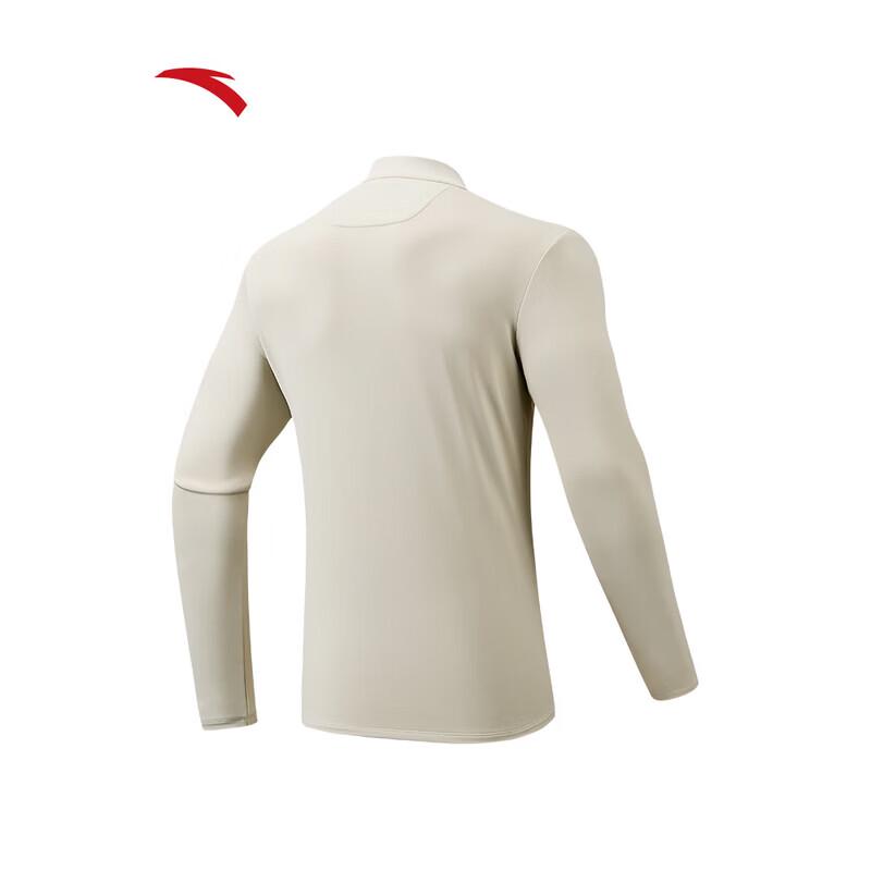 Anta CHN Series Men's National Team Air Muffin Half-Zip Fleece Long Sleeve T-Shirt