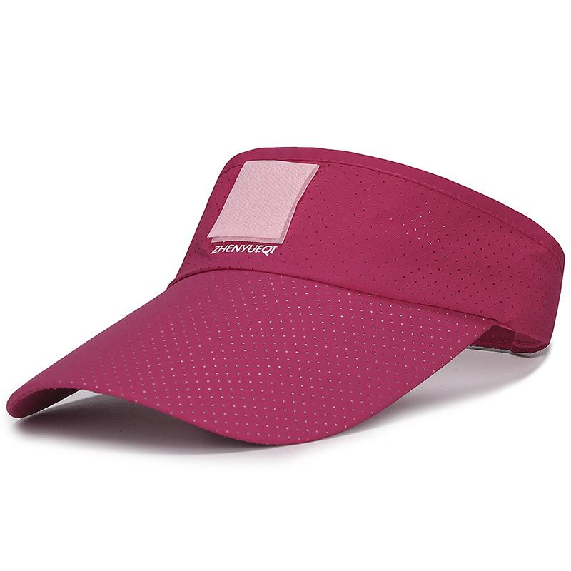New Summer Velcro Design Outdoor Running Sun Hats Men Women Top Empty Solid Sport Tennis Golf Sunhats Sunscreen Baseball Cap