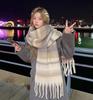 Women's Winter Mohair Plaid Scarf - Thick, Warm & Trendy Korean Style Neck Gaiter