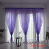Colorful Solid Sheer Panel Window Curtain With Fashionable Shading Features