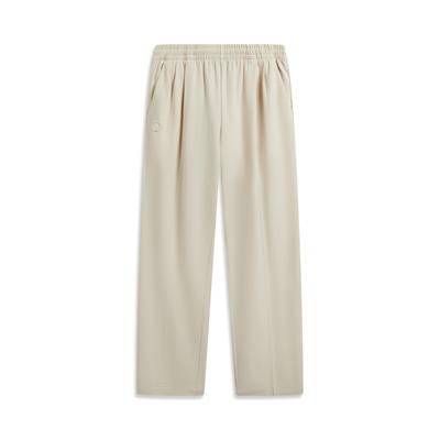 Li Ning Wade Series Solid Color Soft Versatile Simple Loose Casual Pants Men Bottoms AKXW073-1