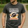 Football Lover Graphic T Shirt Football Is My Favorite Season Maple Leaf Sunburst Print Unisex Cotton Fall Sports Casual Tee