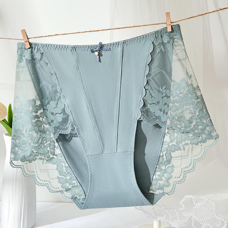 

Кружевное нижнее белье для женщин летом тонкие сексуальные трусики из модала с высокой талией больших размеров 3XL