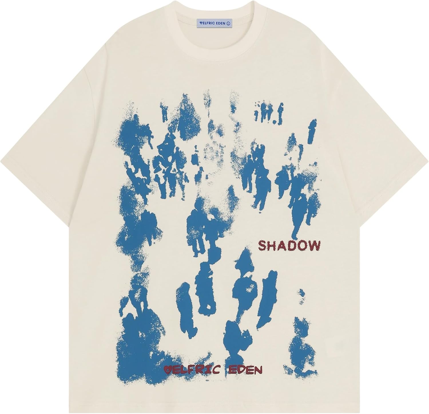 Aelfric Eden Oversized Graphic Tees Unisex Graffiti Print Shirts Inkjet Tee Top S разноцветный