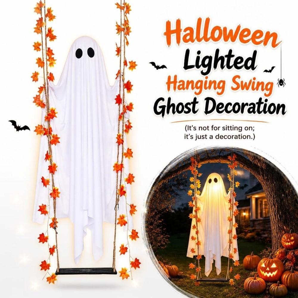 Simulation Spooky Ghosts Swing Spooky Hanging Swing Ghost Decor For Indoor Outdoor