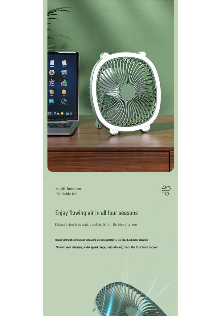 Portable No-Drill, Silent Wall-Mounted Cooling Fan for Kitchen, Toilet, and Dormitory