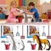 Can Comb Hair Ranch Horse Model Toys Farm Animal Horse Action Figure Horse Animal Model  Kids Toy