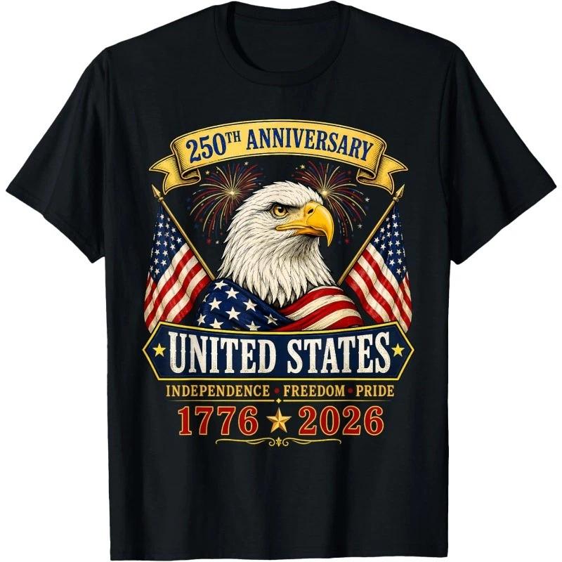 250 Anniversary USA 4th of July Patriotic 250 Years American Unisex T-Shirt S