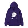 Hunter X Hunter Killua Drink Line Art Hoodie Japanese Text Black Anime Casual Hooded Pullover Sweatshirt