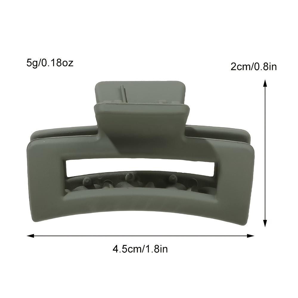 4pcs Classic Frosted Square Hair Clips - Add a Touch of Elegance To Your Hairdo!