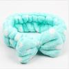 Fashion Girls Bowknot Hair Band Bath Face Headband Makeup Shower Elastic Band