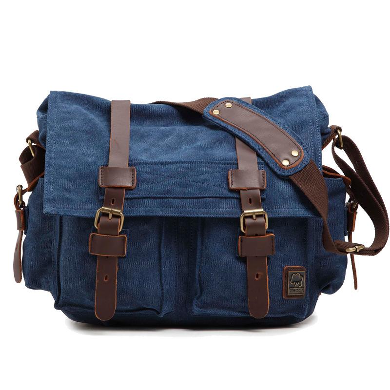 Seven-color cotton, men s shoulder messenger canvas bag, SLR photography digital camera bag SLR camera bag Canon