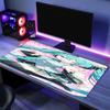 Podložka pod myš Hatsune Miku - Protiskluzová gumová základna, Hladký povrch pro práci, Hraní her, Kancelářské a domácí použití, Stolní podložka pod myš