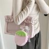 Zipper Design Plush Strawberry Keychain Lipstick Card Bag Earphone Bag  Gift Giving