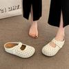 French polka dot platform bag head slippers women's autumn and winter new Birkenstocks versatile outer wear cool slippers