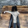 Bastón de Madera con Empuñadura de Latón de Diseño Vintage Victoriano de Estilo Antiguo