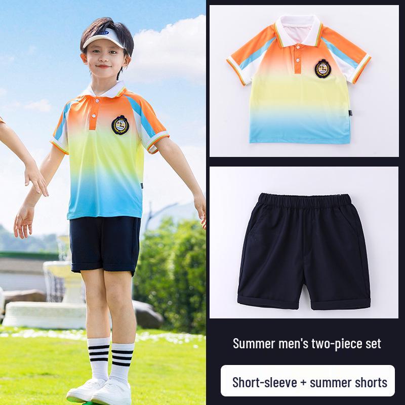 Conjunto de Uniforme Escolar e Esportivo Infantil Três Peças Estilo College