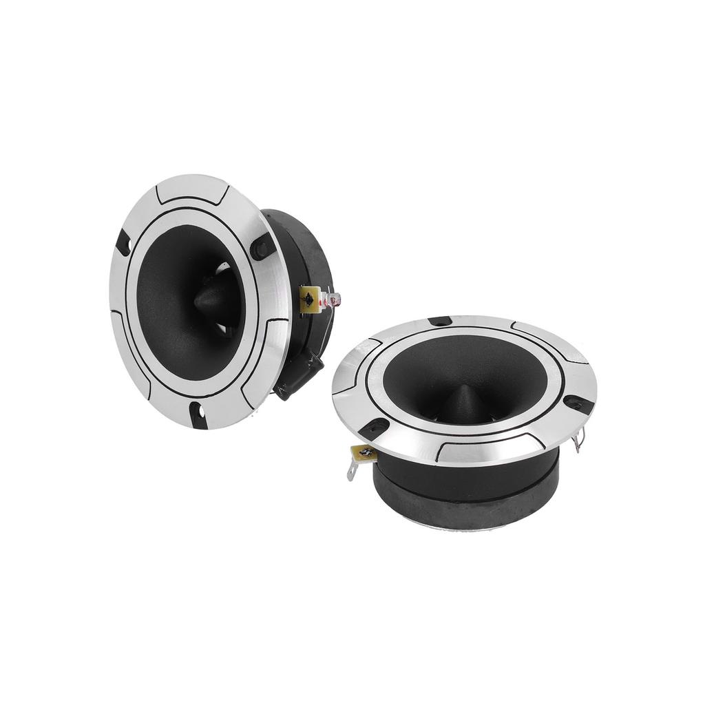 Pair Car Audio Speakers 4in Round 92dB 12V 35hz‑20khz Symmetrical Terminal Sound System Universal
