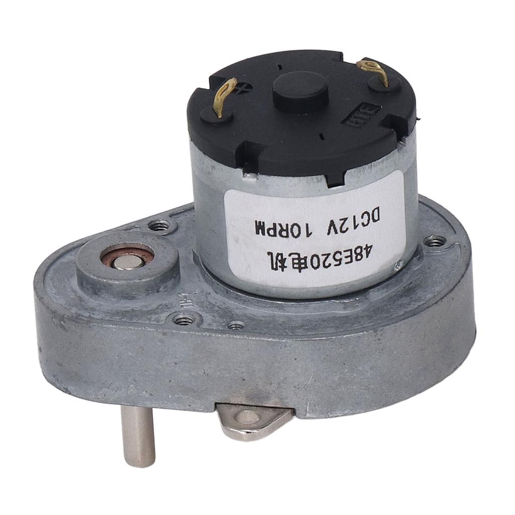 DC Gear Motor 10RPM Aluminum Brass Eccentric Output Shaft Strong Bearing Speed Reduction Motor