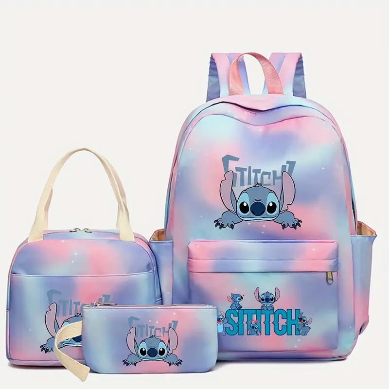 Student Schoolbag Three-Piece Set, Wear-Resistant And Breathable Large-Capacity Backpack, Youth Travel Backpack, Computer Bag