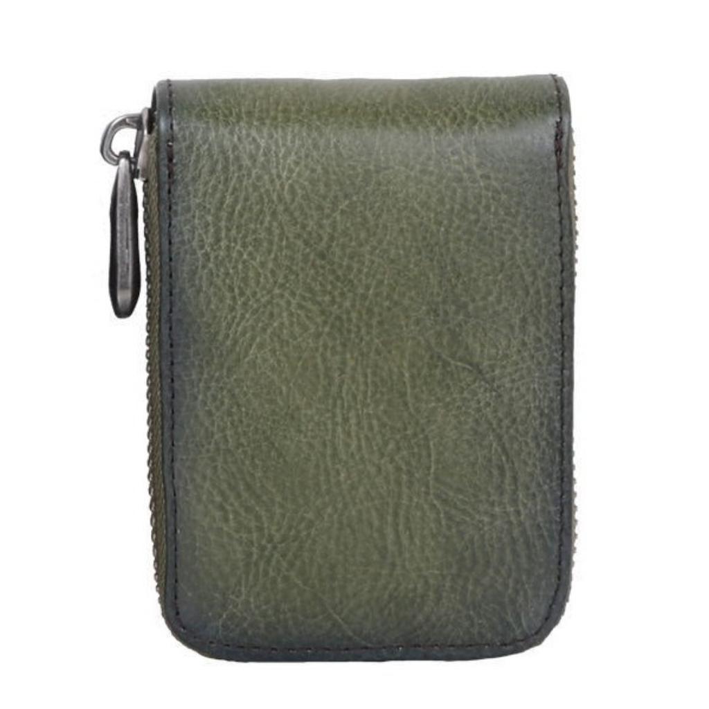 The first layer of cattle pickup bag vintage leather storage bag classic texture certificate bag