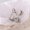 Lines Crossed Geometric Ring for Stylish Women Adjustable Size Open Finger Ring Unique Accessories Date Night Accessory
