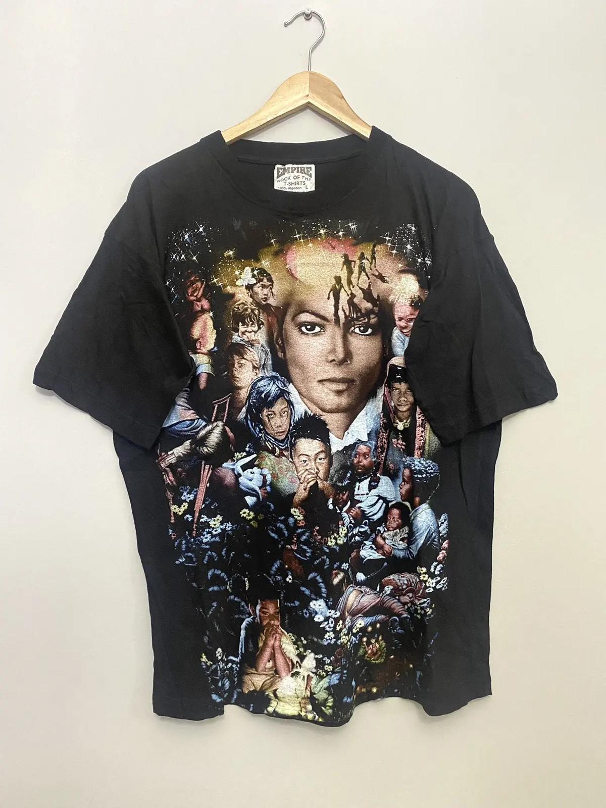 Vintage 90s Michael Jackson Double Sided Pop Music Band Tee Unisex T-Shirt XL