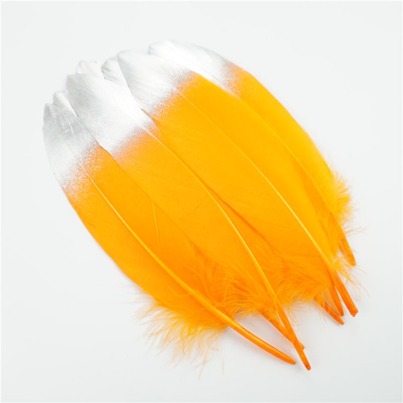 10Pcs Golden Goose Feather 15-20cm Silver Swan Plumes Dream Catcher Accessories DIY Jewelry Creation Feather Holiday Decorations