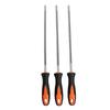 3 Pcs Chainsaw File 5.5mm 7 32 Inch Round Steel Saw Chain File with Non Slip Handle for Sharpening Grinding