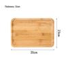 Rectangular Bamboo Wood Serving Tray